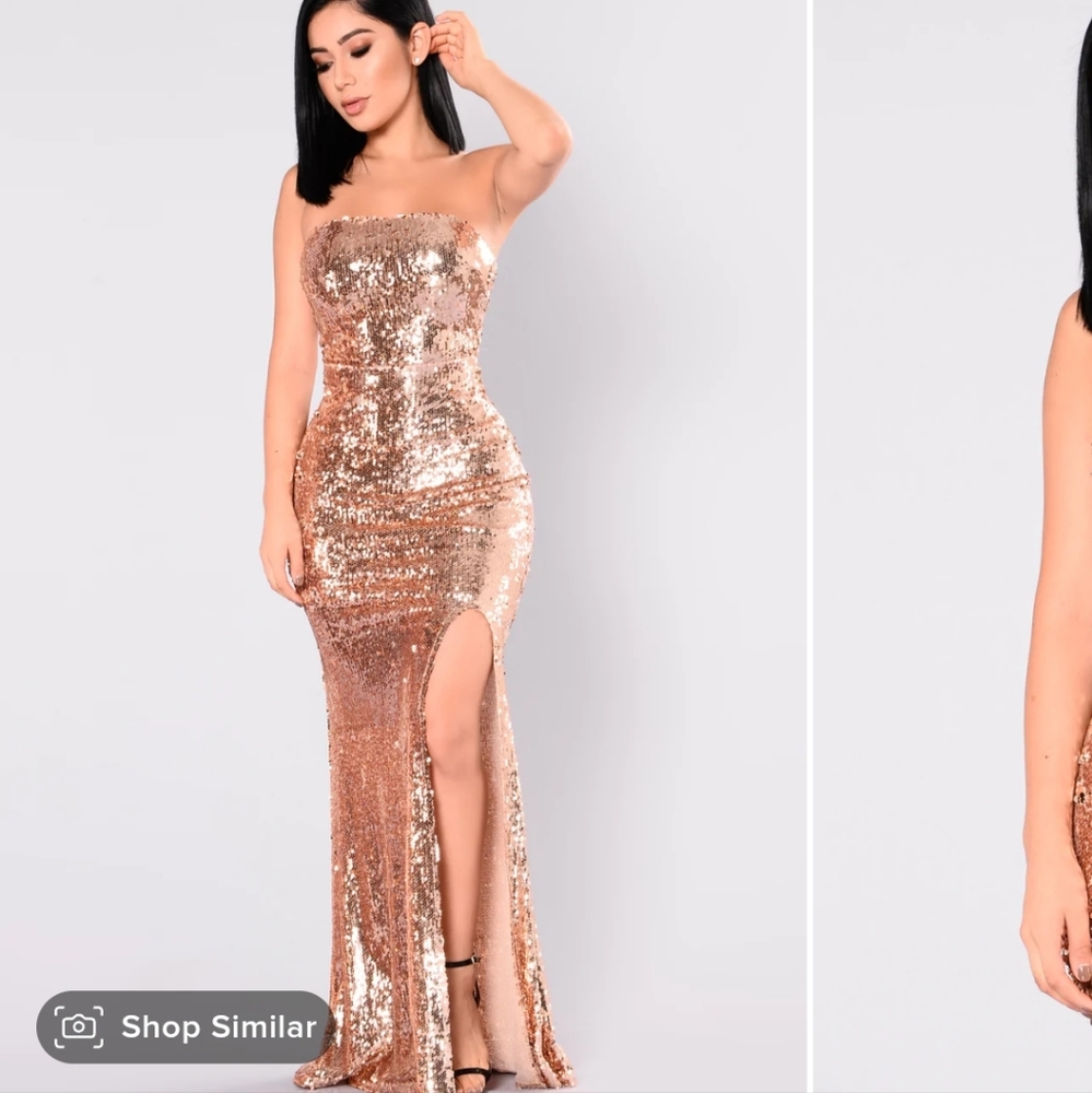 Fashion Nova Make a Scene Sequin Dress XL